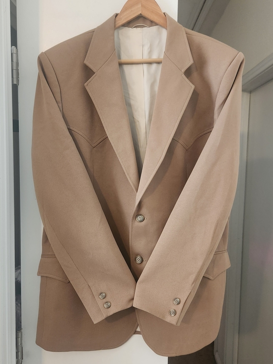Circle S Other - Circle S Western Blazer 42R Cowboy Sport Coat Jacket Beige Khaki